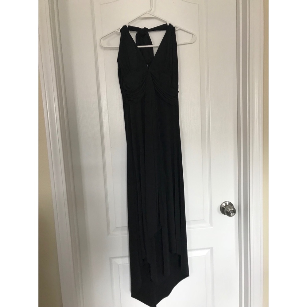 Alyn Paige Tie Neck Halter Dress